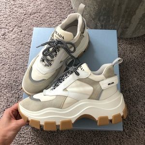 PRADA suede sneakers